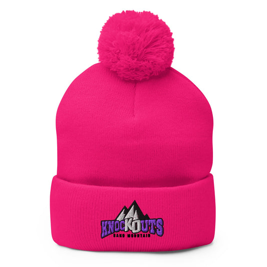 Pom - Pom Beanie | Sand Mountain Knockouts | Mountain Logo