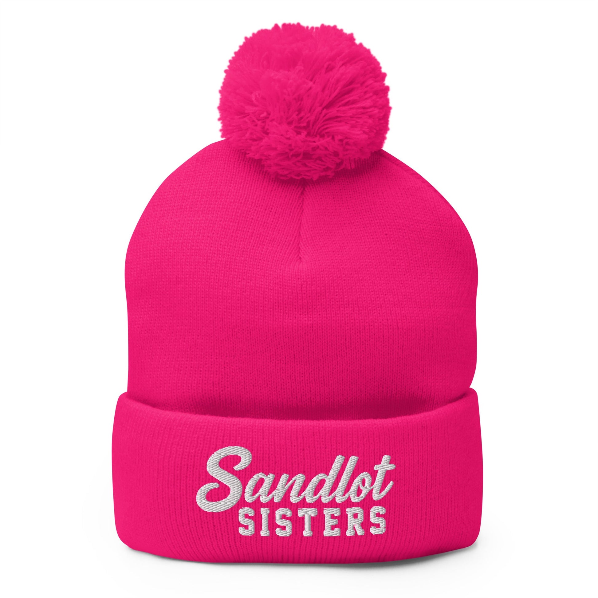 Pom-Pom Beanie | Sandlot Sisters | Script Logo