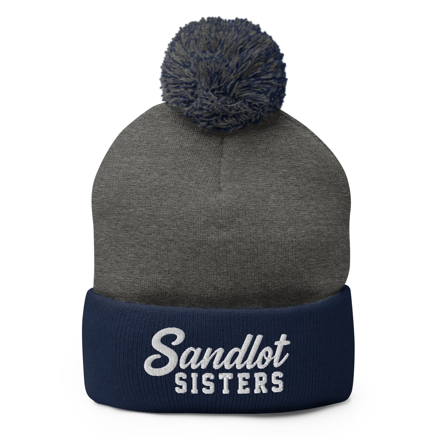 Pom-Pom Beanie | Sandlot Sisters | Script Logo