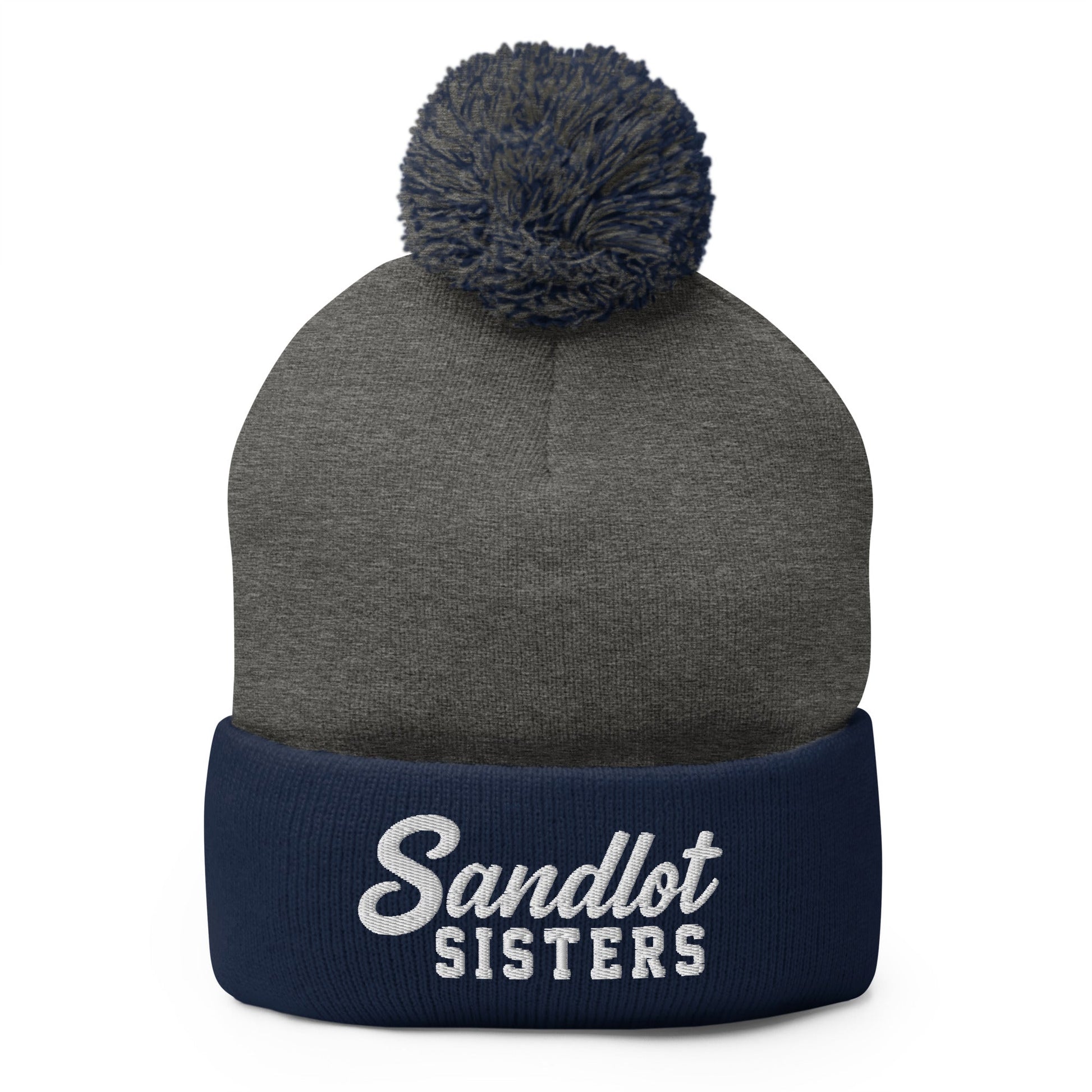 Pom-Pom Beanie | Sandlot Sisters | Script Logo