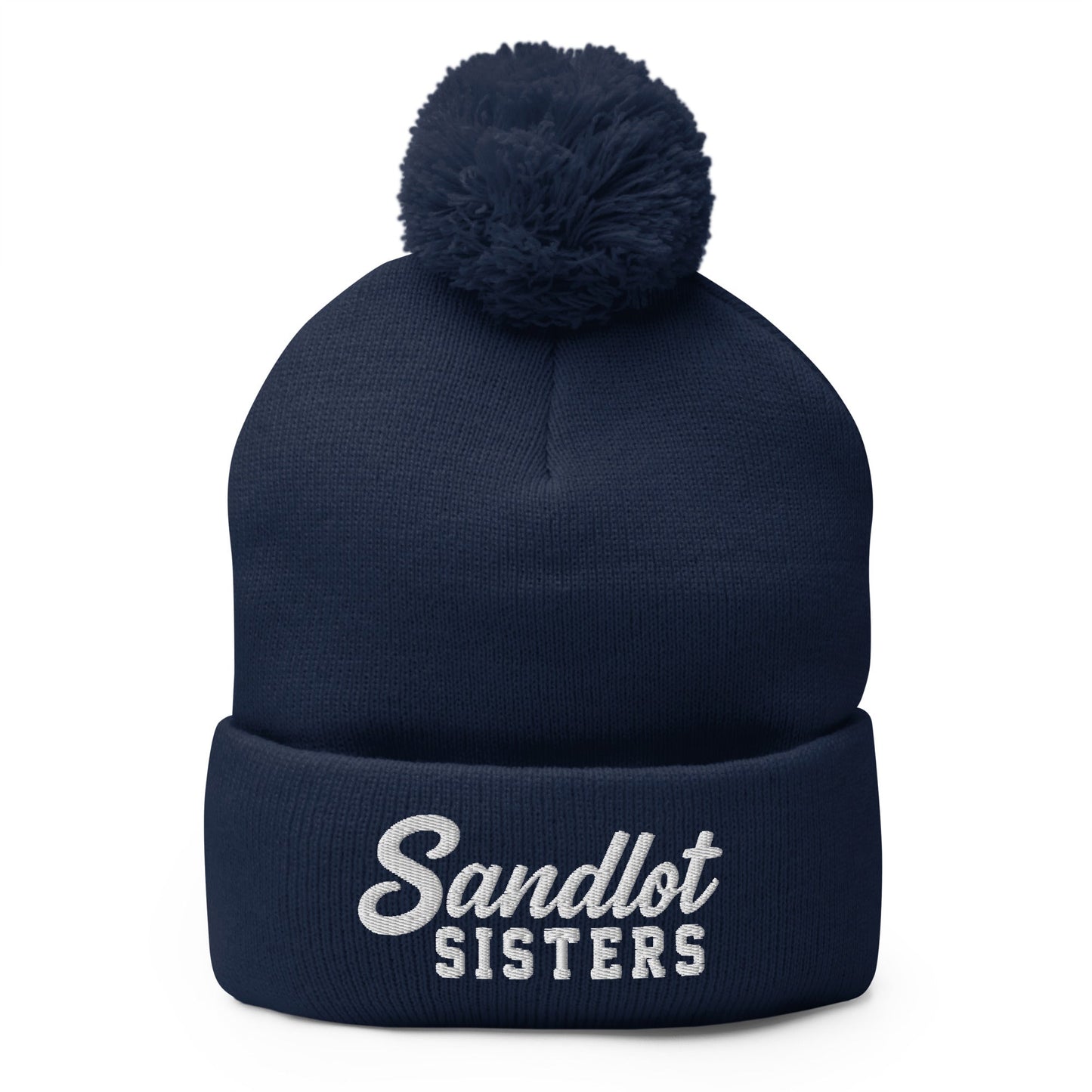 Pom-Pom Beanie | Sandlot Sisters | Script Logo