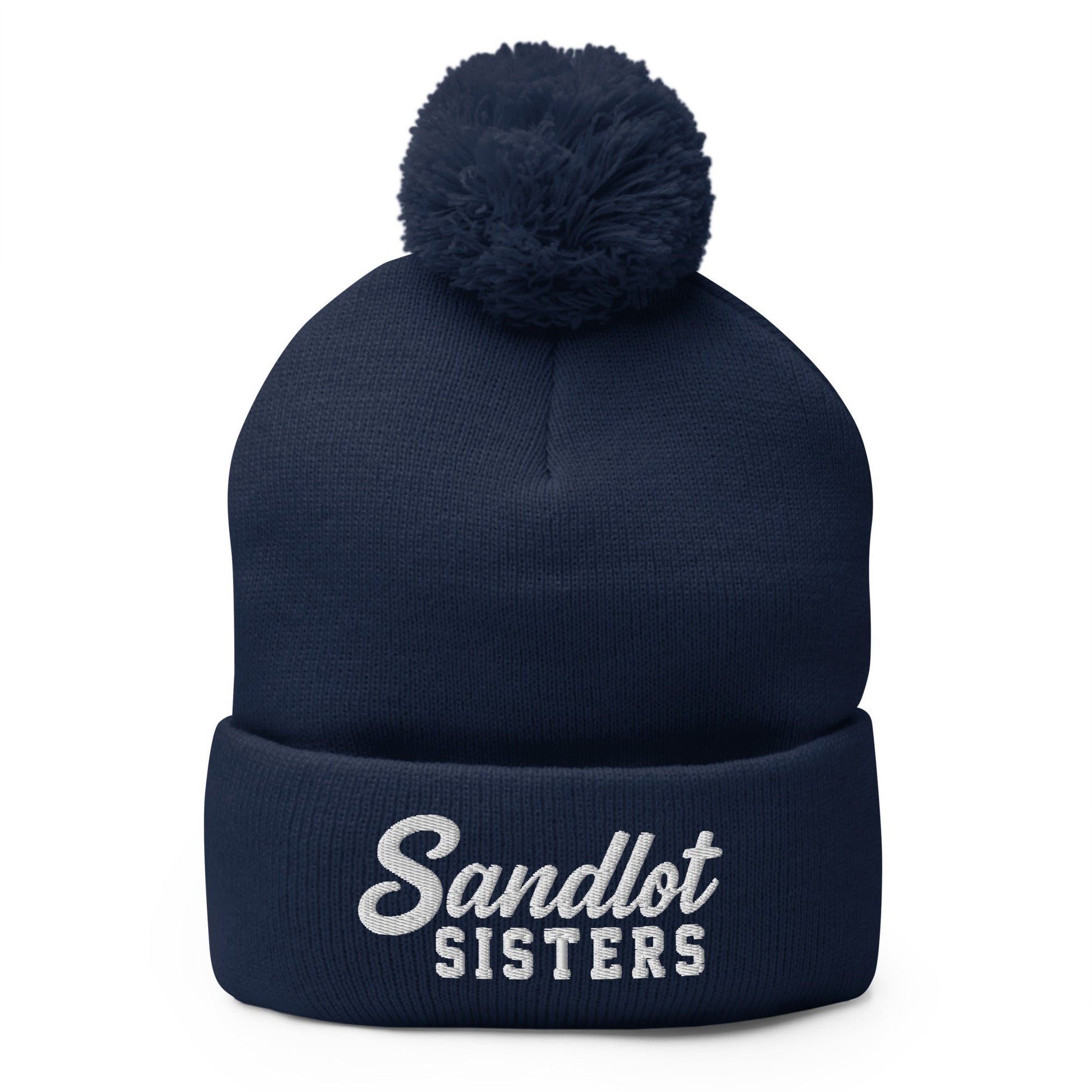 Pom-Pom Beanie | Sandlot Sisters | Script Logo
