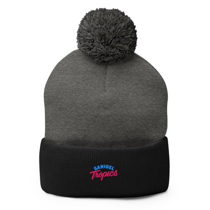 Pom - Pom Beanie | Sanibel Tropics | Coastal Clash Logo