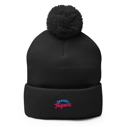 Pom - Pom Beanie | Sanibel Tropics | Coastal Clash Logo