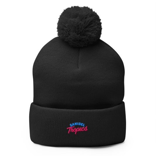 Pom - Pom Beanie | Sanibel Tropics | Coastal Clash Logo
