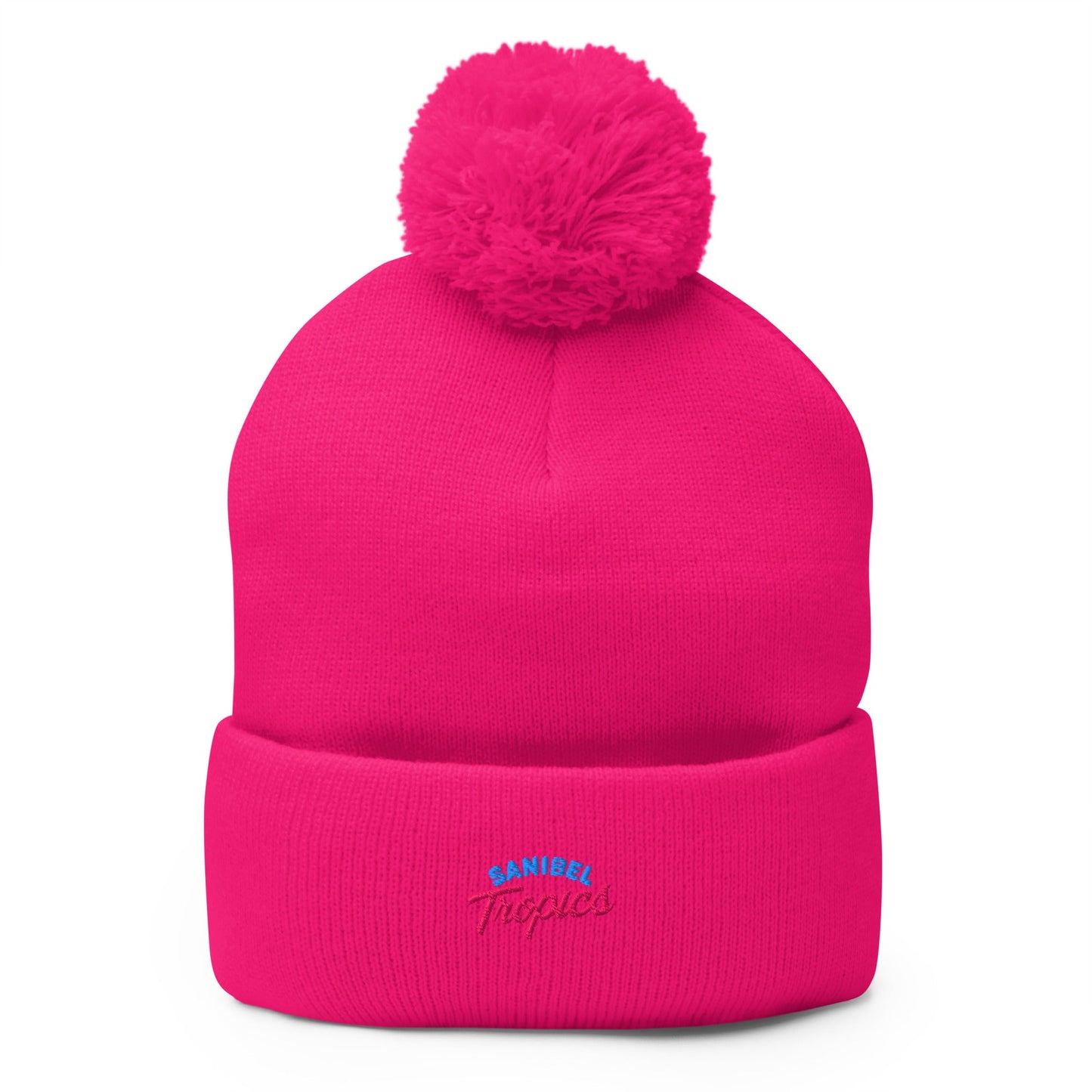 Pom - Pom Beanie | Sanibel Tropics | Coastal Clash Logo