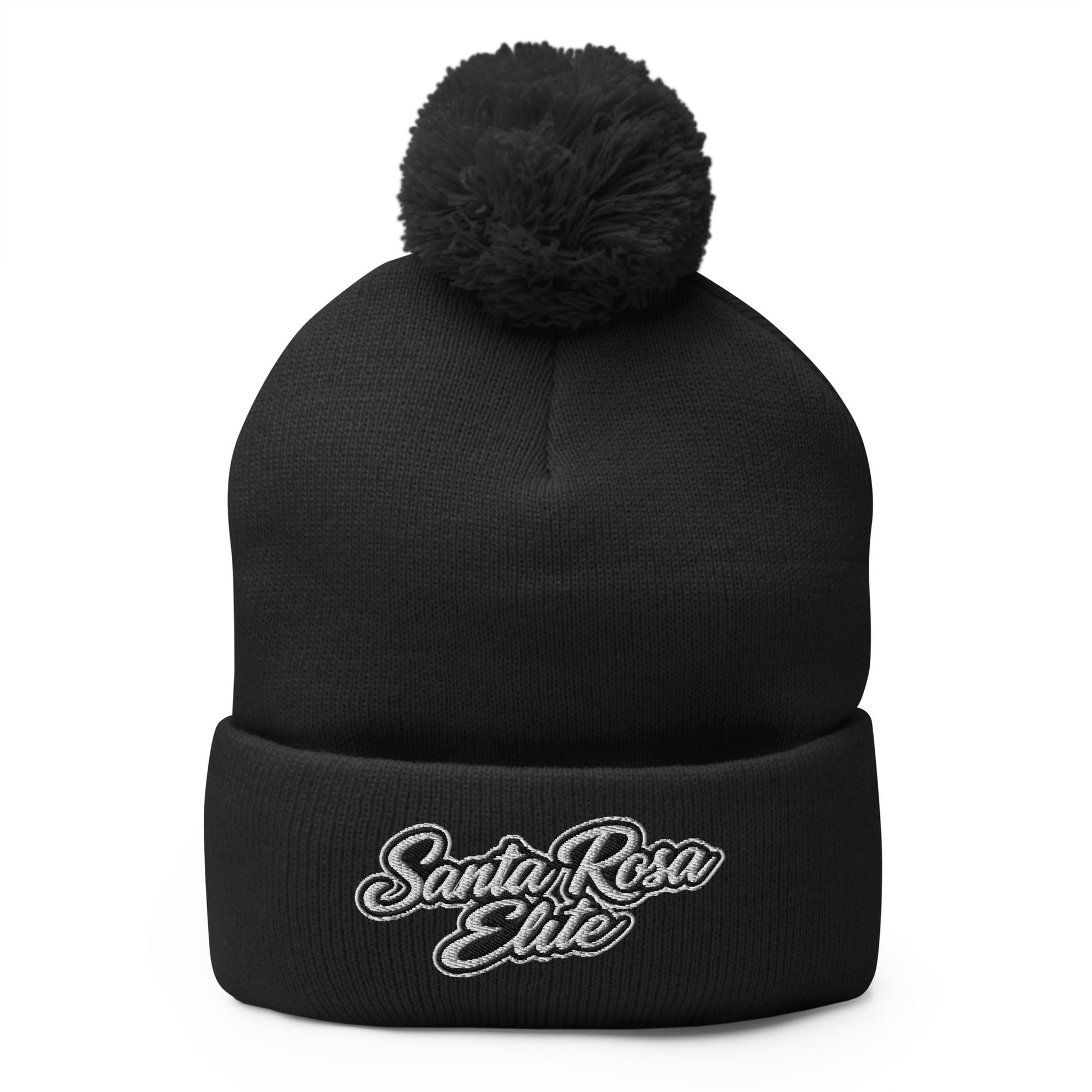 Pom - Pom Beanie | Santa Rosa Elite | Crimson Crest Logo