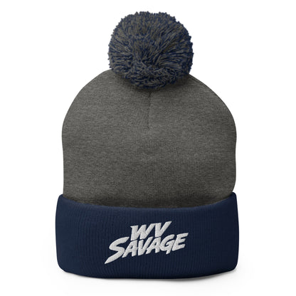 Pom-Pom Beanie | Savage | Crest Logo