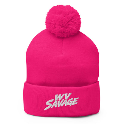 Pom-Pom Beanie | Savage | Crest Logo