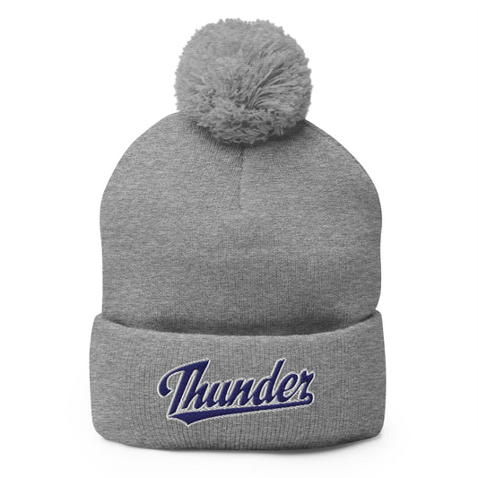 Pom - Pom Beanie | SCAA Thunder | Script Logo