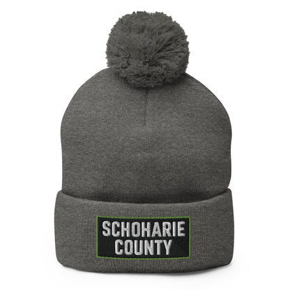 Pom - Pom Beanie | Schoharie County Soccer Club | Badge Logo