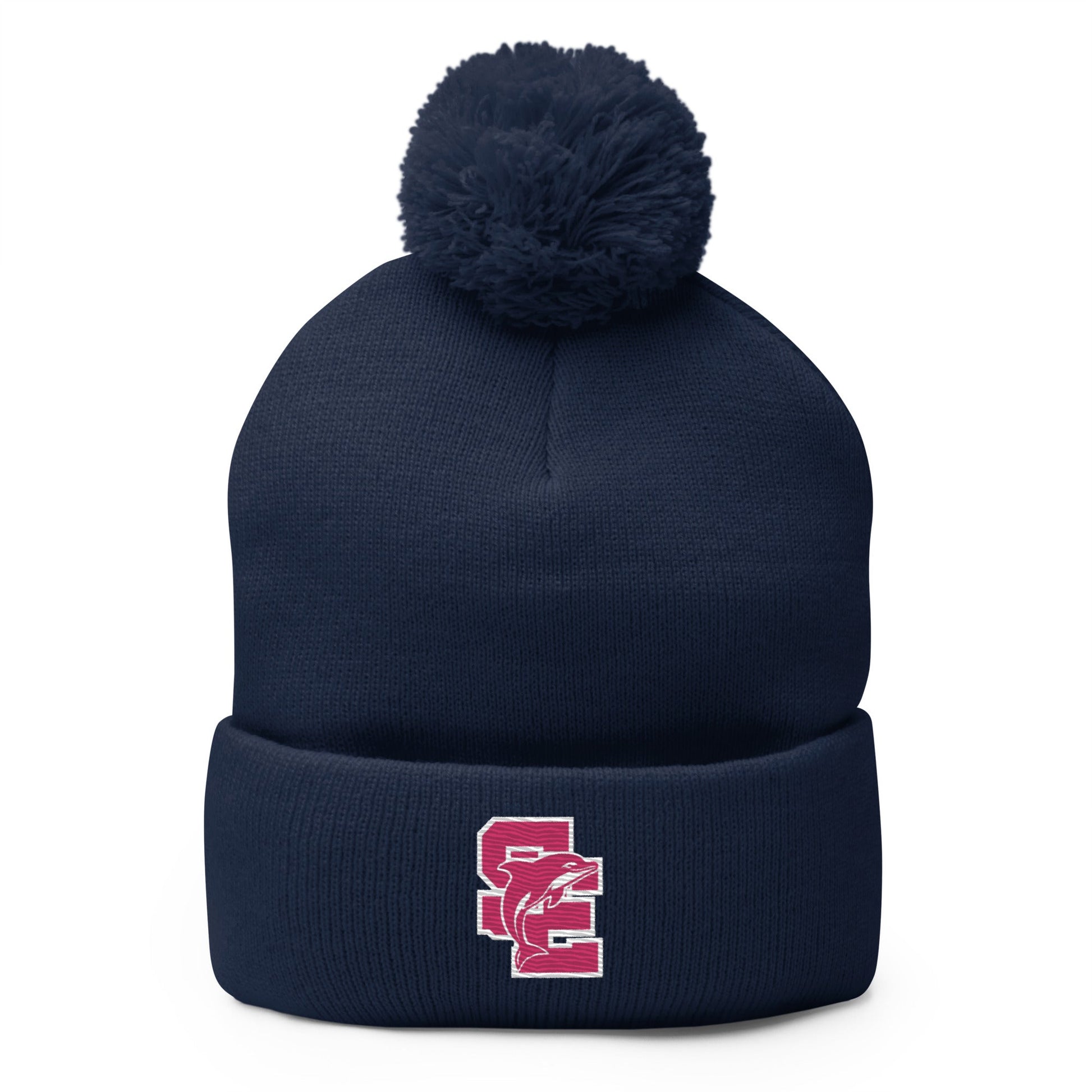 Pom - Pom Beanie | SE Triumphant Dolphins | SE Alt Logo