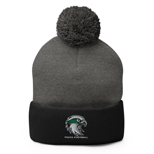 Pom - Pom Beanie | Seahawks Youth Football | Alt Script Logo