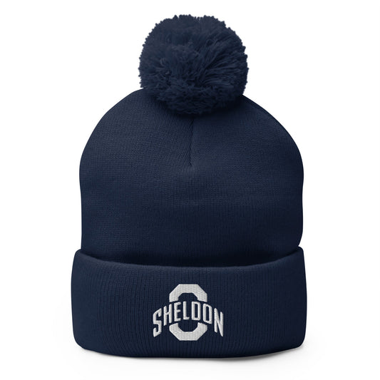 Pom-Pom Beanie | Sheldon Dance Team | Crest Logo