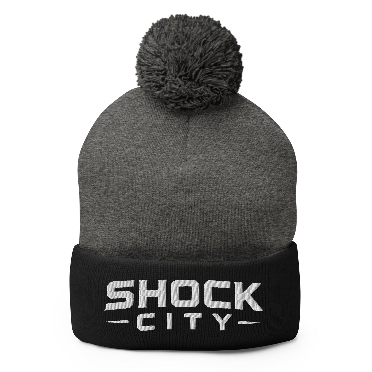 Pom-Pom Beanie | Shock City FC | Modern Script Logo