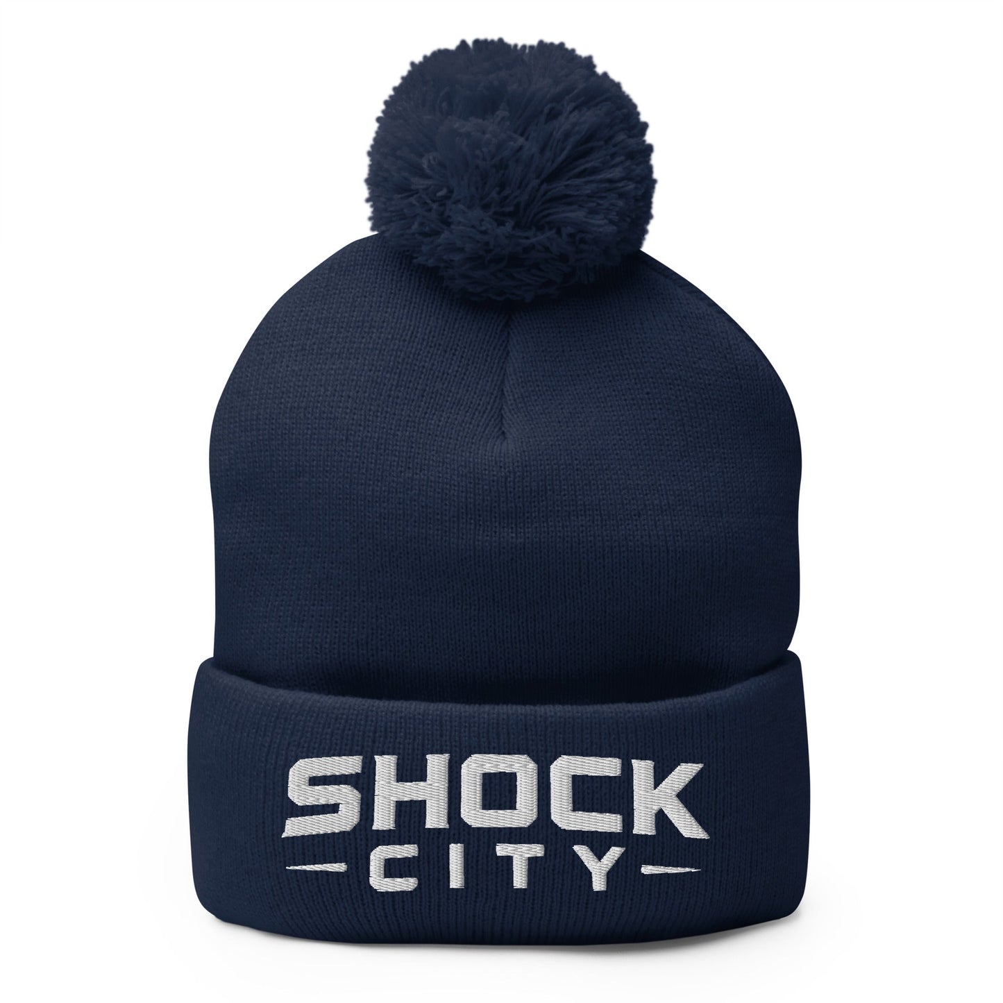 Pom-Pom Beanie | Shock City FC | Modern Script Logo