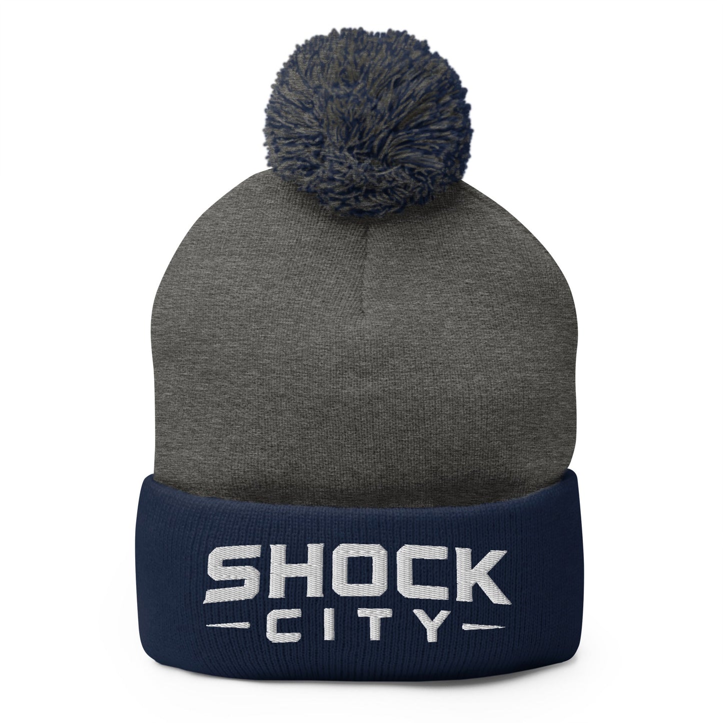 Pom-Pom Beanie | Shock City FC | Modern Script Logo