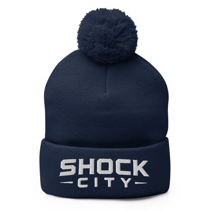 Pom-Pom Beanie | Shock City FC | Modern Script Logo