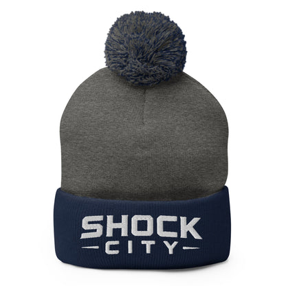 Pom-Pom Beanie | Shock City FC | Modern Script Logo