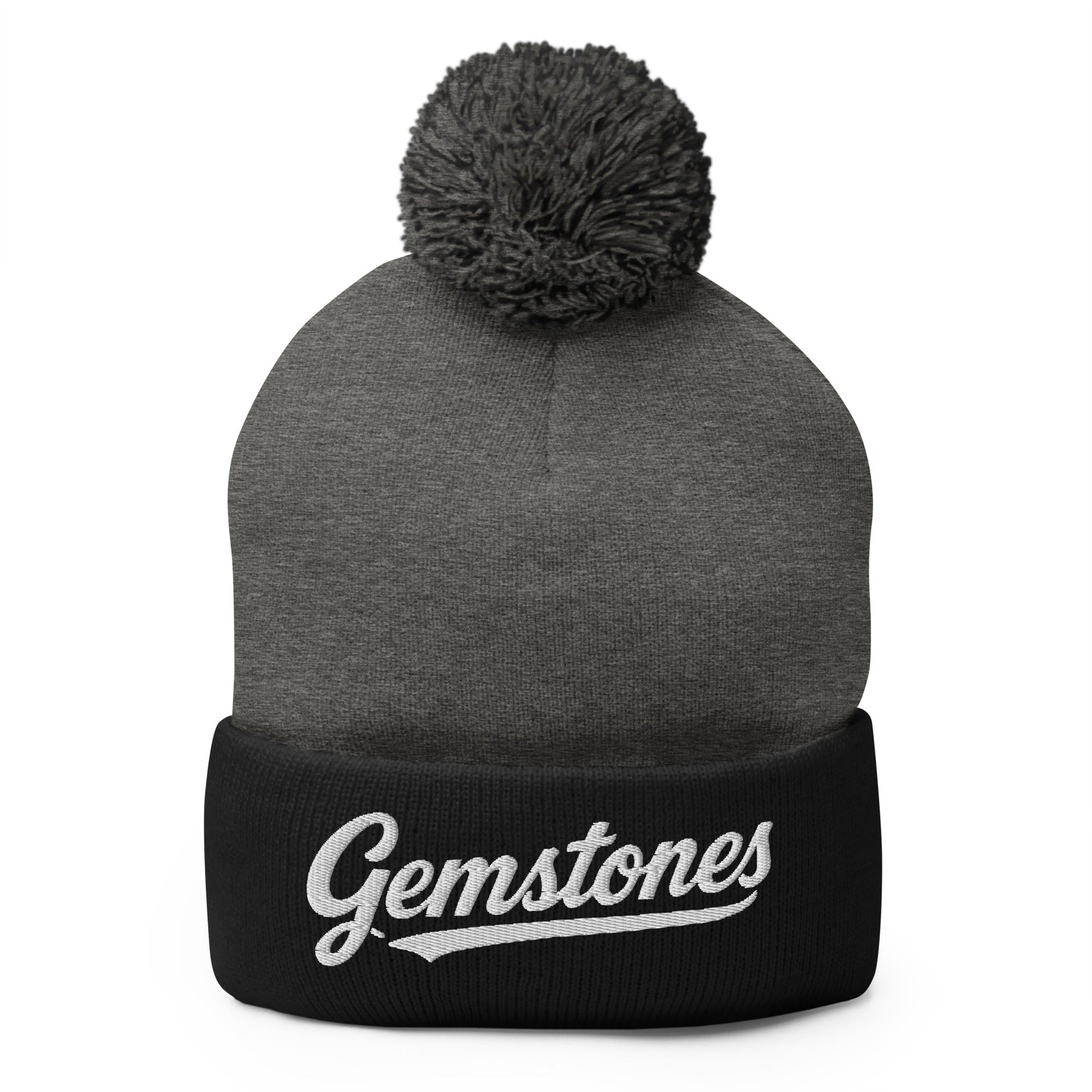 Pom - Pom Beanie | Silver Valley Gemstones | Badge Logo