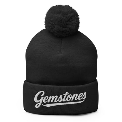 Pom - Pom Beanie | Silver Valley Gemstones | Badge Logo
