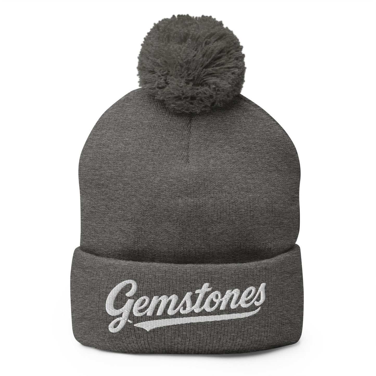 Pom - Pom Beanie | Silver Valley Gemstones | Badge Logo