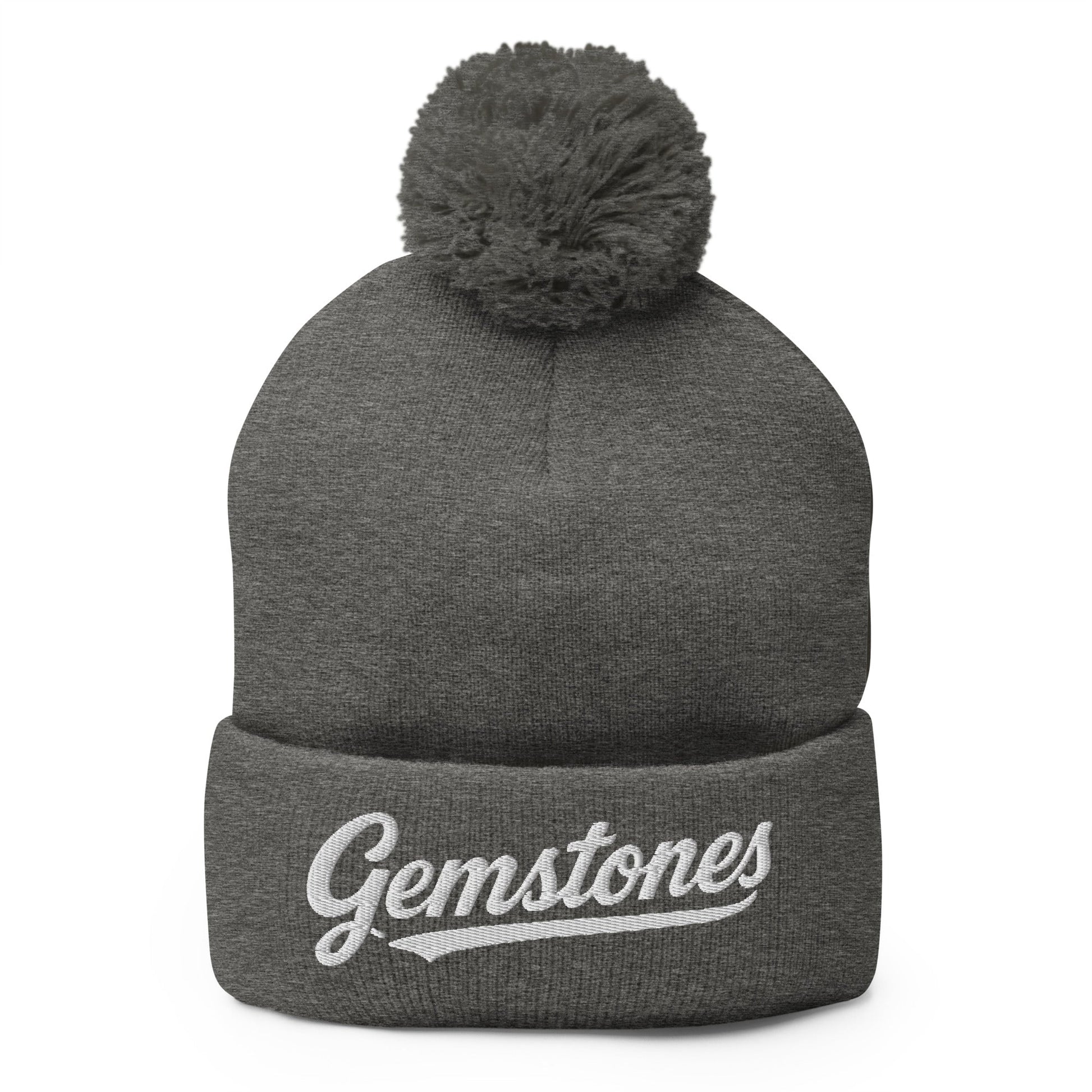 Pom - Pom Beanie | Silver Valley Gemstones | Badge Logo
