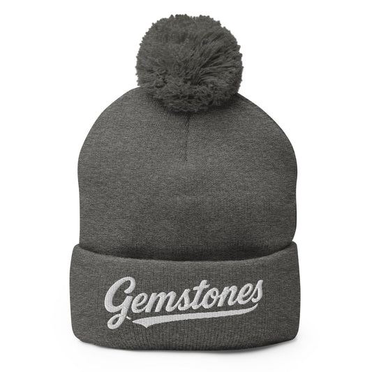 Pom - Pom Beanie | Silver Valley Gemstones | Badge Logo