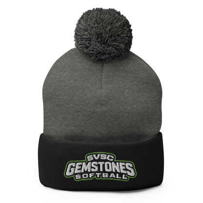 Pom - Pom Beanie | Silver Valley Gemstones | Vanguard Logo