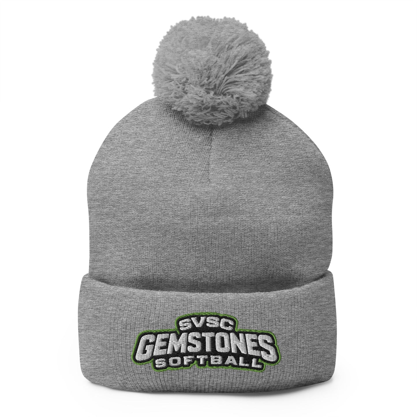 Pom - Pom Beanie | Silver Valley Gemstones | Vanguard Logo