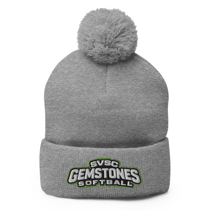 Pom - Pom Beanie | Silver Valley Gemstones | Vanguard Logo