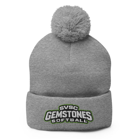 Pom - Pom Beanie | Silver Valley Gemstones | Vanguard Logo