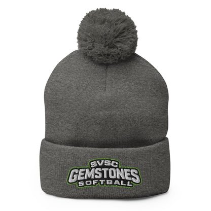 Pom - Pom Beanie | Silver Valley Gemstones | Vanguard Logo
