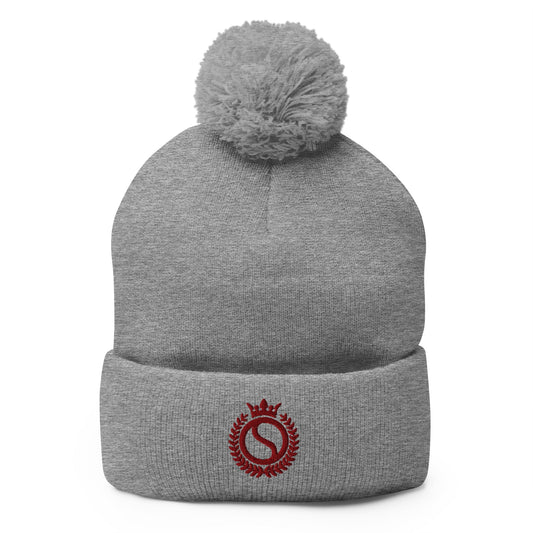 Pom-Pom Beanie | Sinton Desperados Baseball | Crest Logo