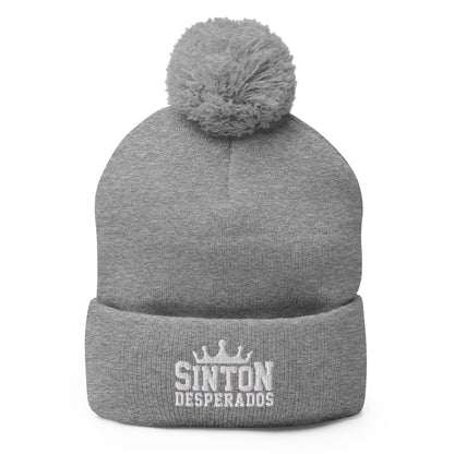 Pom-Pom Beanie | Sinton Desperados Baseball | Ridge Varsity Logo