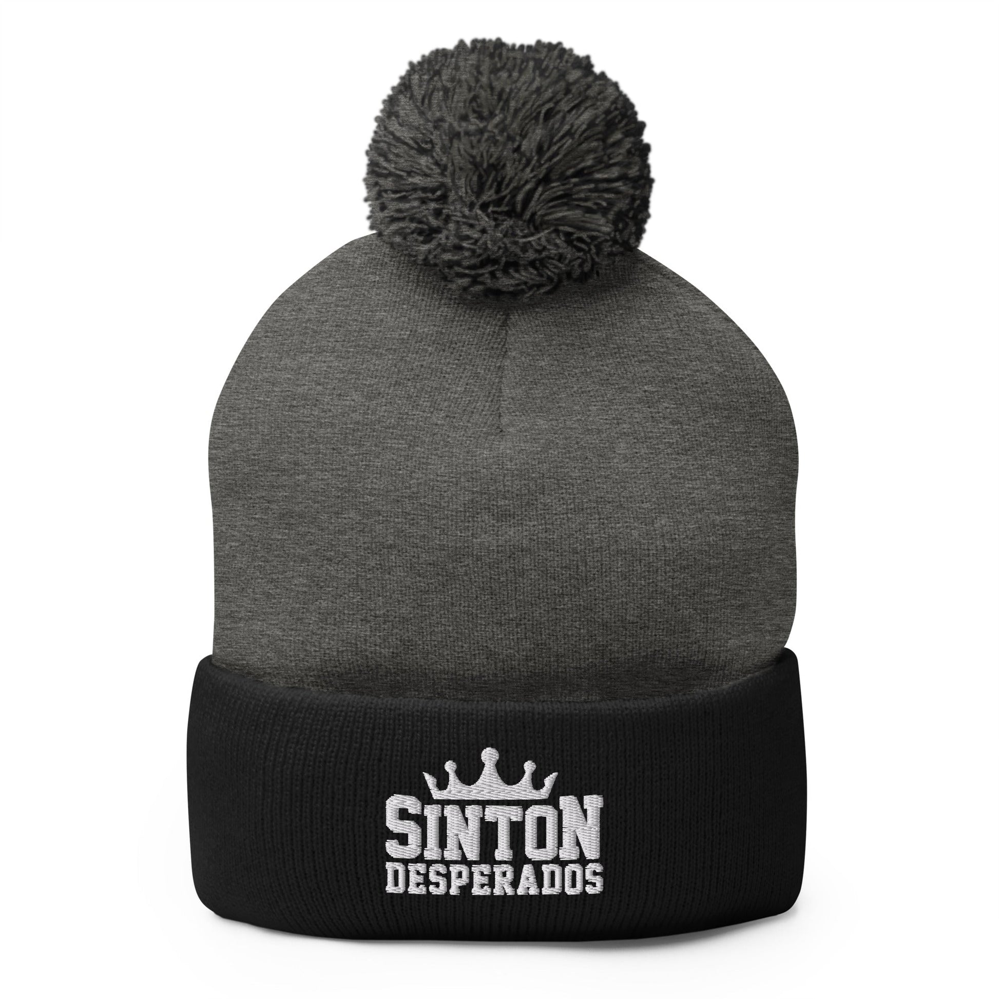 Pom-Pom Beanie | Sinton Desperados Baseball | Ridge Varsity Logo