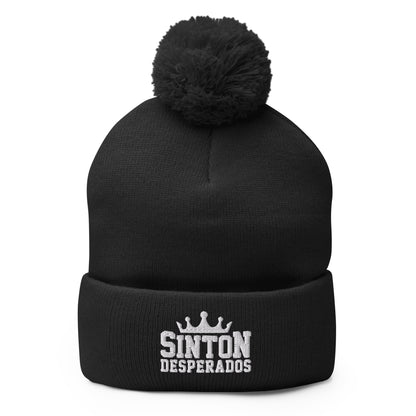 Pom-Pom Beanie | Sinton Desperados Baseball | Ridge Varsity Logo