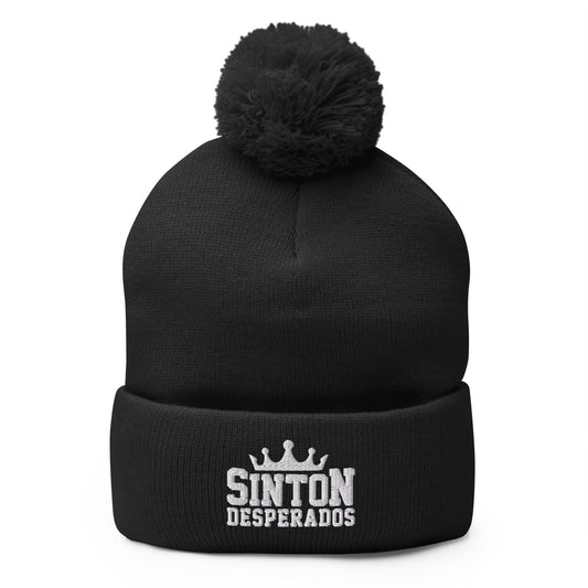 Pom-Pom Beanie | Sinton Desperados Baseball | Ridge Varsity Logo