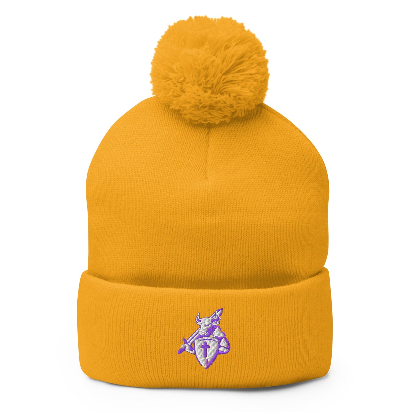 Pom - Pom Beanie | SLVB | Royale Crest Logo