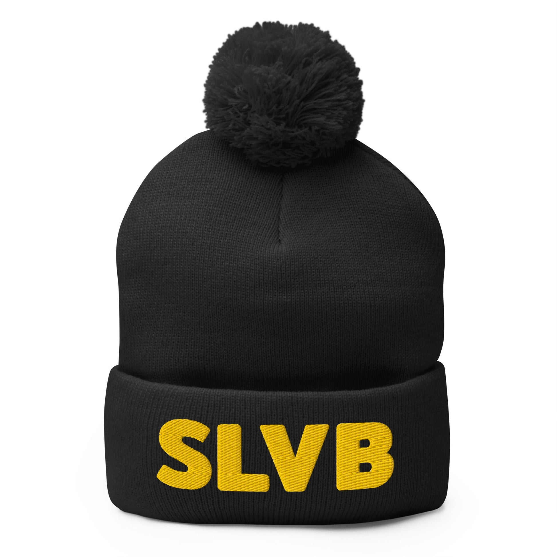 Pom - Pom Beanie | SLVB | Script Logo