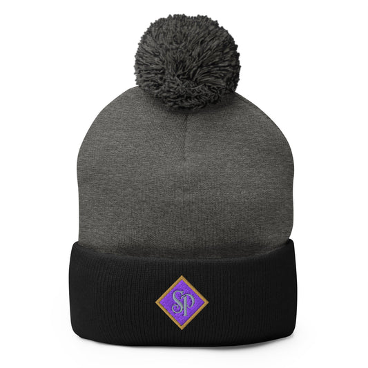 Pom - Pom Beanie | So Precious Goods | Amethyst Aura Logo