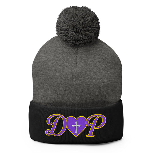 Pom - Pom Beanie | Sons and Daughters of Promise, Inc. | DP Heart Logo