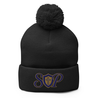 Pom - Pom Beanie | Sons and Daughters of Promise, Inc. | SP Heart Logo