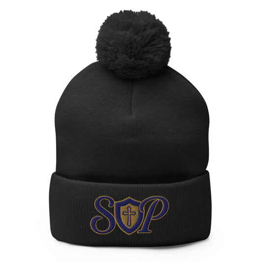 Pom - Pom Beanie | Sons and Daughters of Promise, Inc. | SP Heart Logo