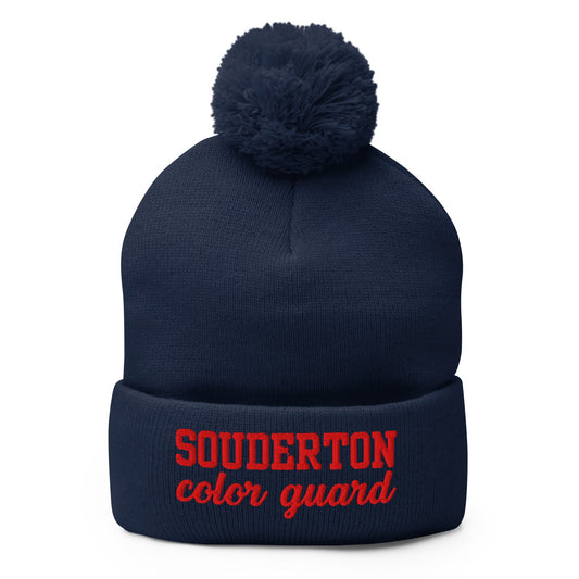 Pom - Pom Beanie | Souderton Color Guard | Crest Logo