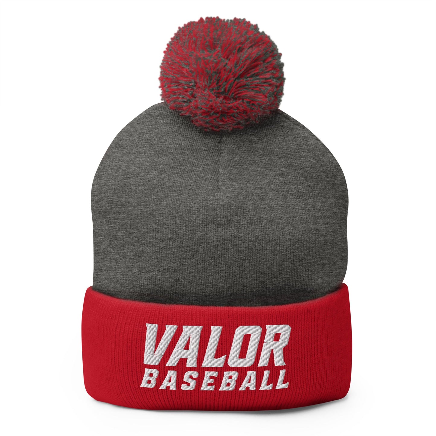 Pom-Pom Beanie | South Bend Valor Baseball | Emblem Logo