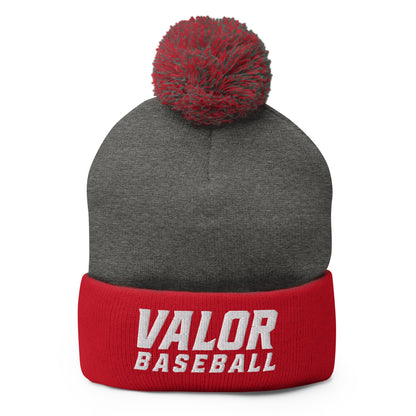 Pom-Pom Beanie | South Bend Valor Baseball | Emblem Logo
