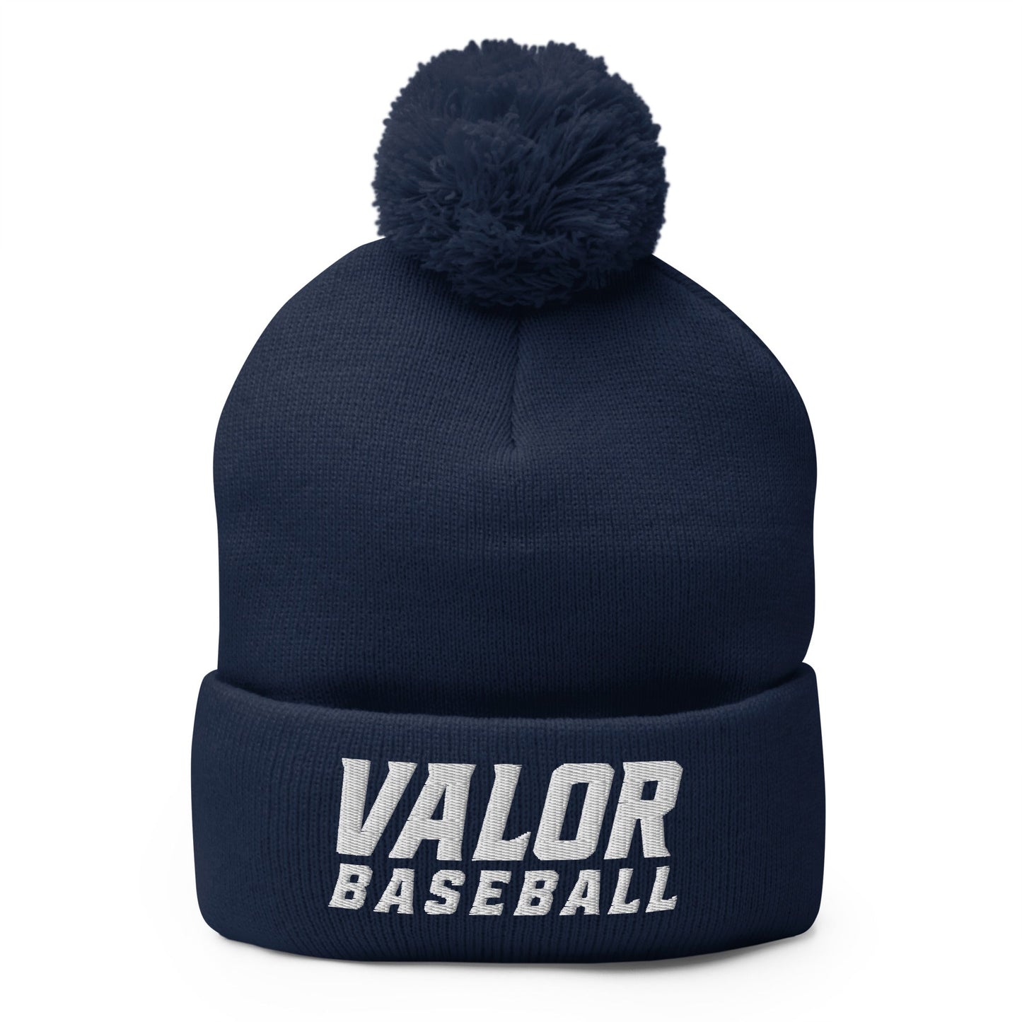 Pom-Pom Beanie | South Bend Valor Baseball | Emblem Logo