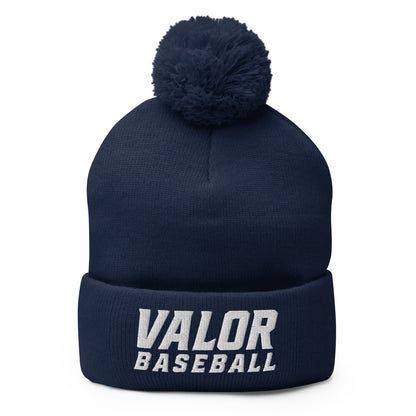 Pom-Pom Beanie | South Bend Valor Baseball | Emblem Logo