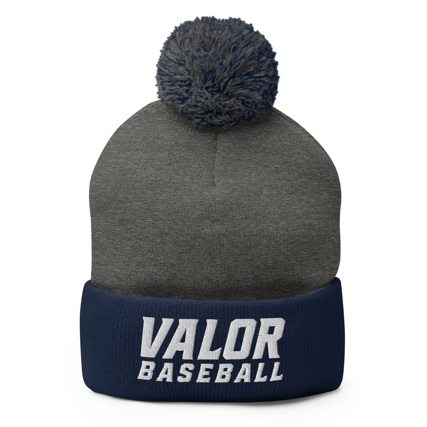 Pom-Pom Beanie | South Bend Valor Baseball | Emblem Logo